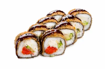Sake Tempura Hot Roll